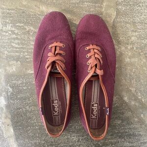 💙 Keds Burgundy and brown Sneakers